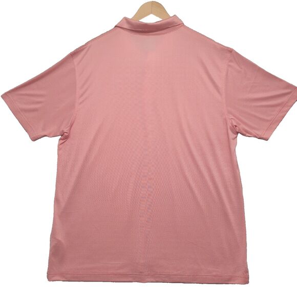 Callaway Opti-Dri Men’s XL Coral Thin Striped Performance Golf Polo Shirt - Picture 7 of 8